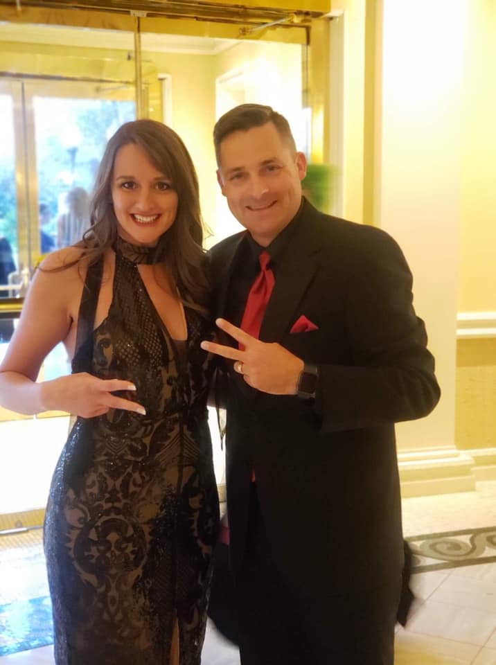 Chad Jordan and Lisa Goodwin in formal attire